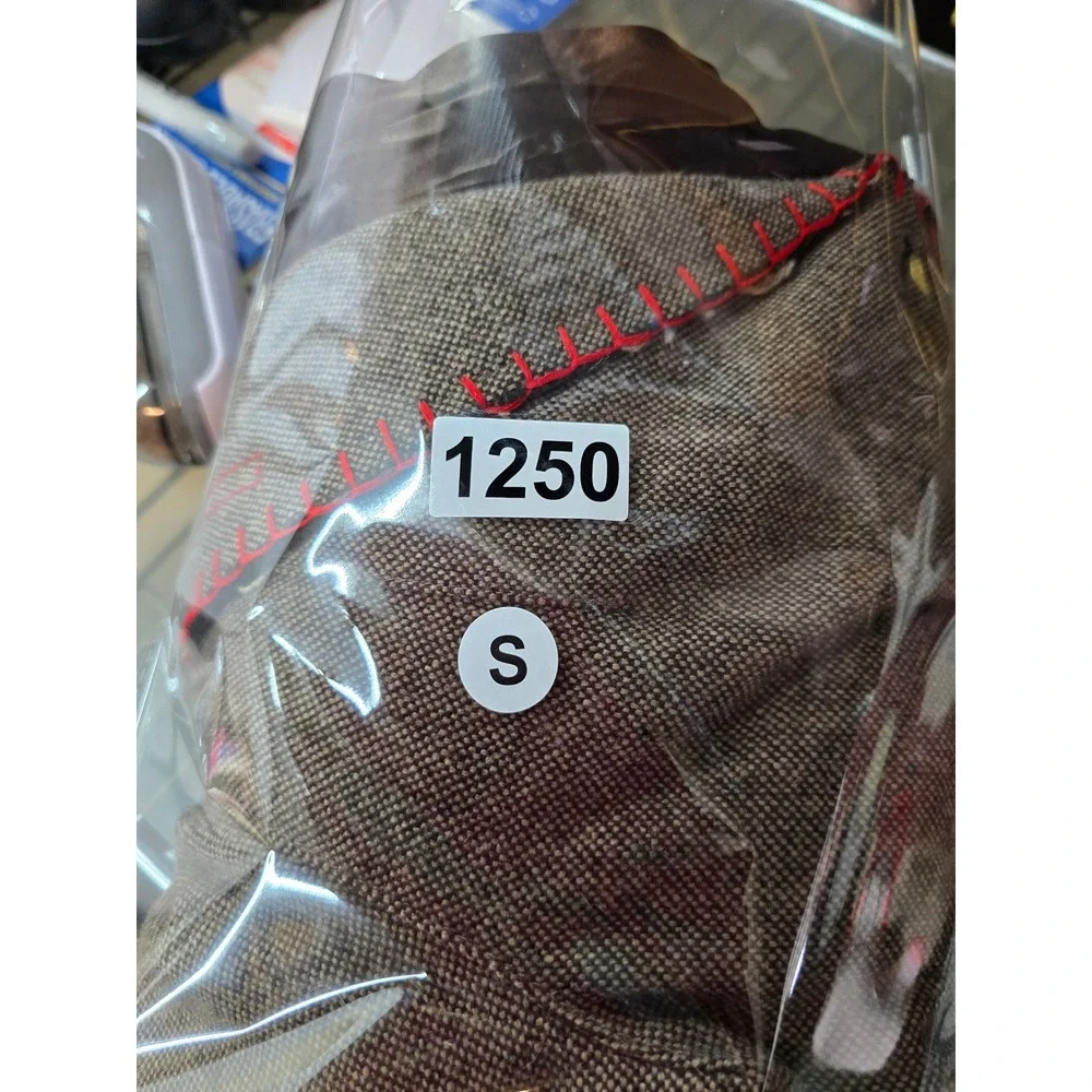 Boho Embroidered Tweed Blazer Brown Wool Blend Floral Bird Jacket Womens Small - Picture 5 of 5